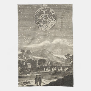 Antique Renaissance Era Moon by Allain Mallet Kitchen Towel