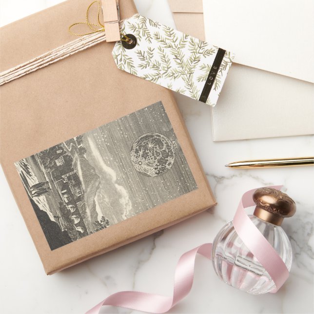 Antique Renaissance Era Moon by Allain Mallet Sticker (Gifting)