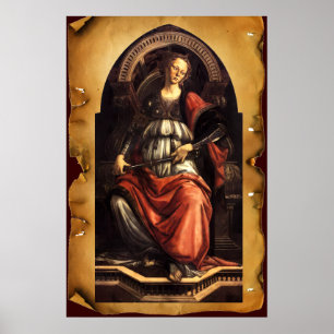 ANTIQUE RENAISSANCE TAROTS 11/ FORTITUDE Parchment Poster
