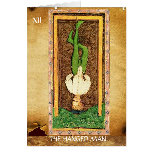 ANTIQUE RENAISSANCE TAROTS 12 / THE HANGED MAN (Front)