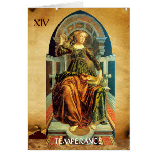 ANTIQUE RENAISSANCE TAROTS 14 / TEMPERANCE