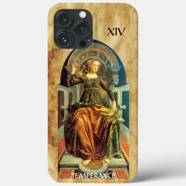 ANTIQUE RENAISSANCE TAROTS 14 / TEMPERANCE Case-Mate iPhone CASE (Back)