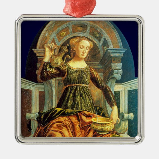 ANTIQUE RENAISSANCE TAROTS 14 / TEMPERANCE METAL ORNAMENT (Front)