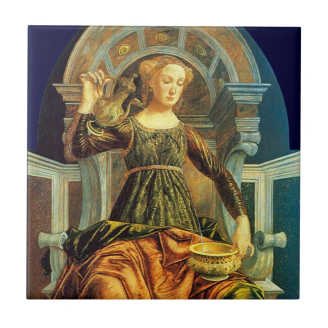 ANTIQUE RENAISSANCE TAROTS 14 / TEMPERANCE TILE (Front)