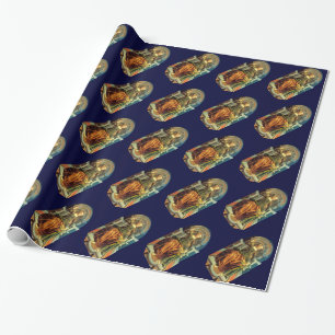 ANTIQUE RENAISSANCE TAROTS 14 / TEMPERANCE WRAPPING PAPER