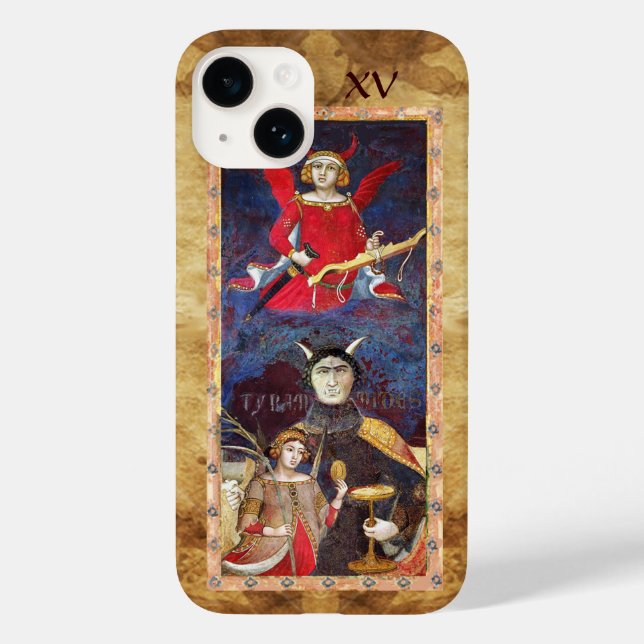 ANTIQUE RENAISSANCE TAROTS 15 / THE DEVIL Case-Mate iPhone CASE (Back)