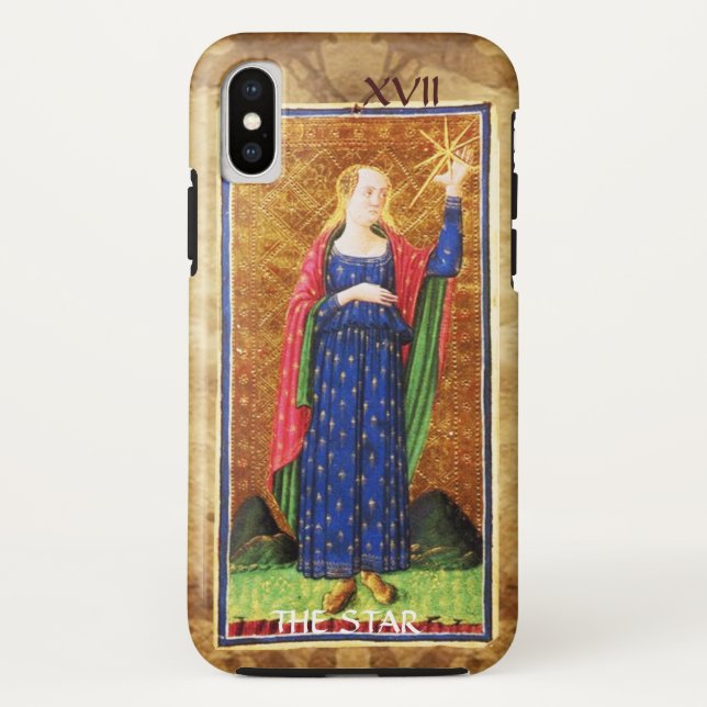 ANTIQUE RENAISSANCE TAROTS 17 / THE STAR Case-Mate iPhone CASE (Back)