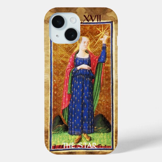 ANTIQUE RENAISSANCE TAROTS 17 / THE STAR Case-Mate iPhone CASE (Back)