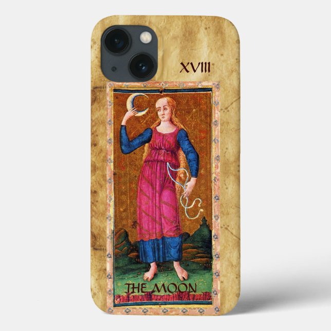 ANTIQUE RENAISSANCE TAROTS 18 / THE MOON Case-Mate iPhone CASE (Back)