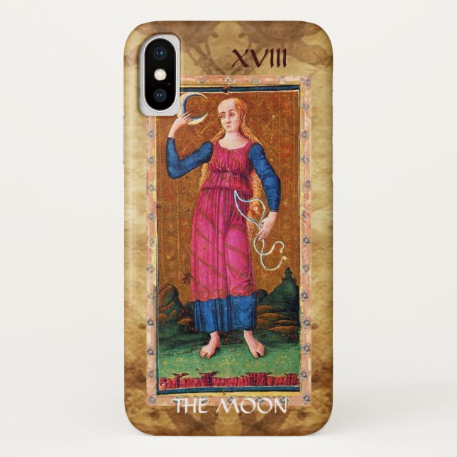 ANTIQUE RENAISSANCE TAROTS 18 / THE MOON Case-Mate iPhone CASE (Back)