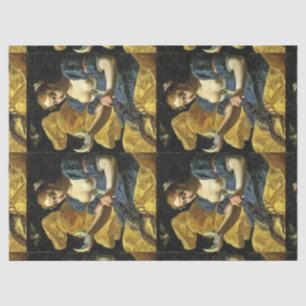 ANTIQUE RENAISSANCE TAROTS 18 /THE MOON TISSUE PAPER