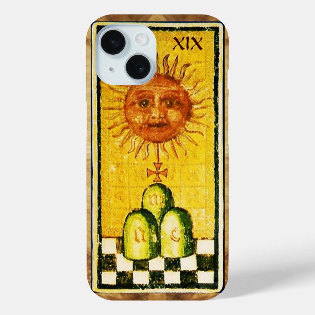 ANTIQUE RENAISSANCE TAROTS 19 / THE SUN Case-Mate iPhone CASE (Back)