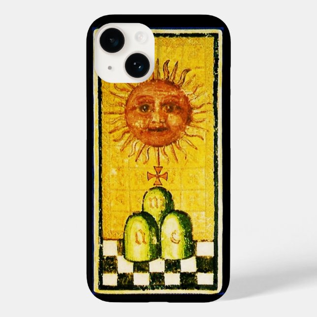 ANTIQUE RENAISSANCE TAROTS 19 / THE SUN Case-Mate iPhone CASE (Back)