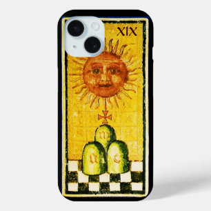 ANTIQUE RENAISSANCE TAROTS 19 / THE SUN iPhone 15 CASE