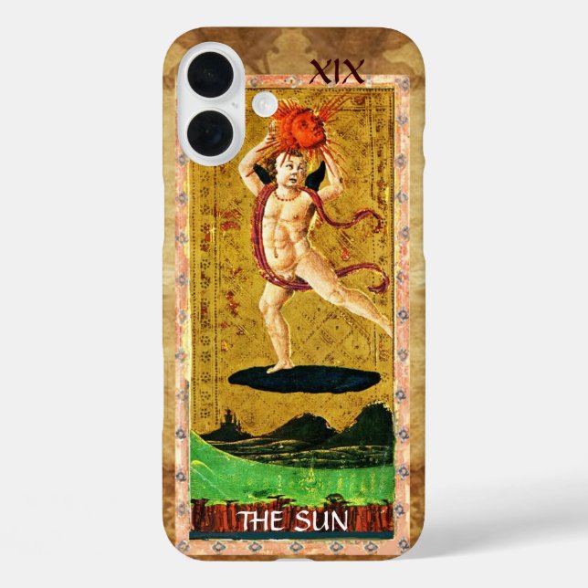 ANTIQUE RENAISSANCE TAROTS 19 / THE SUN Case-Mate iPhone CASE (Back)