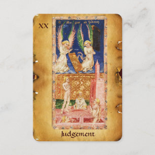 ANTIQUE RENAISSANCE TAROTS 20 / JUDGEMENT ANNOUNCEMENT
