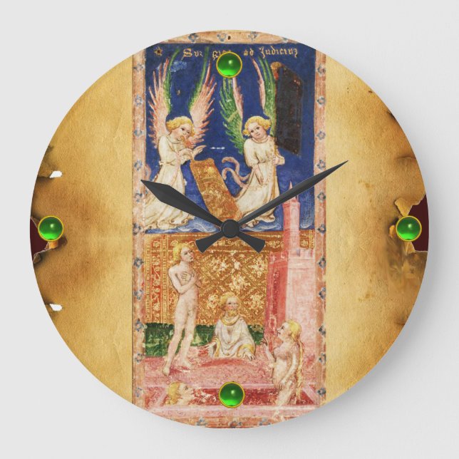 ANTIQUE RENAISSANCE TAROTS 20 /THE JUDGEMENT LARGE CLOCK (Front)