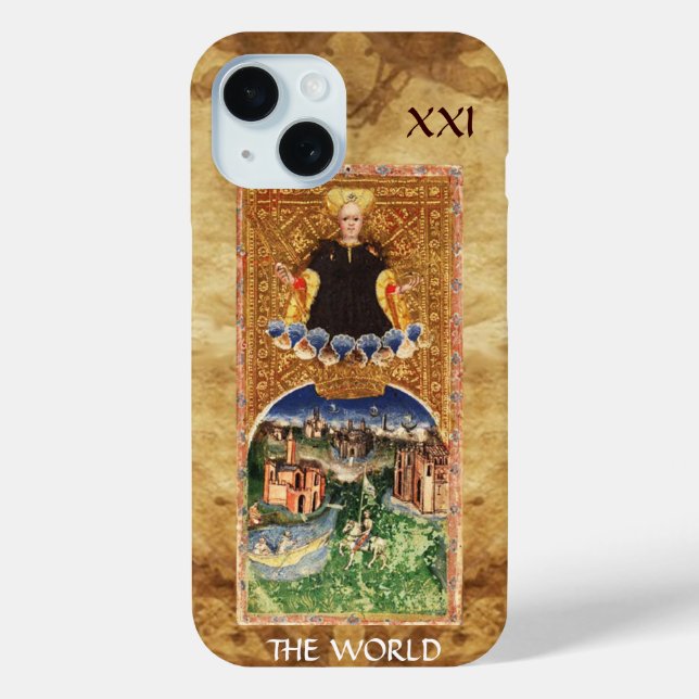 ANTIQUE RENAISSANCE TAROTS 21 / THE WORLD Case-Mate iPhone CASE (Back)