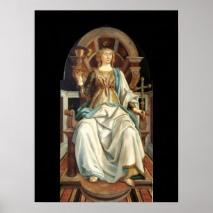 ANTIQUE RENAISSANCE TAROTS  5 / THE POPE POSTER