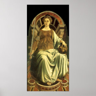 ANTIQUE RENAISSANCE TAROTS  8 / JUSTICE POSTER