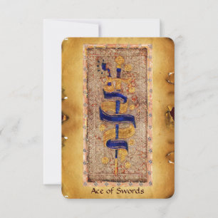 ANTIQUE RENAISSANCE TAROTS  / Ace of Swords