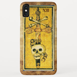 ANTIQUE RENAISSANCE TAROTS,ACE OF SWORDS Parchment iPhone XS Max Case