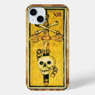ANTIQUE RENAISSANCE TAROTS,ACE OF SWORDS Parchment iPhone 15 Mini Case