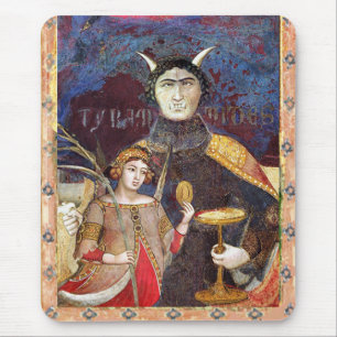 ANTIQUE RENAISSANCE TAROTS / DEVIL Conceit Detail Mouse Pad