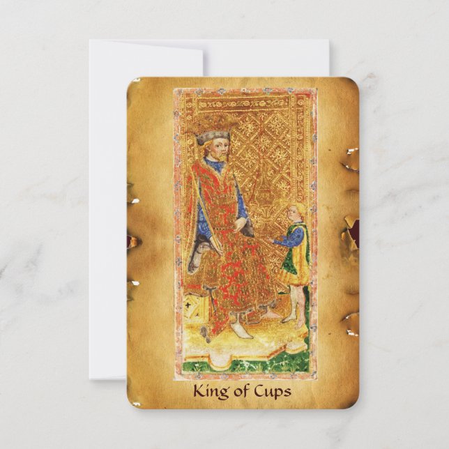 ANTIQUE RENAISSANCE TAROTS  / KING OF CUPS (Front)