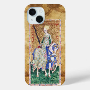 ANTIQUE RENAISSANCE TAROTS  / LADY OF SWORDS iPhone 15 CASE