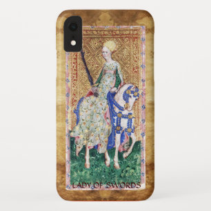 ANTIQUE RENAISSANCE TAROTS / LADY OF SWORDS iPhone XR CASE