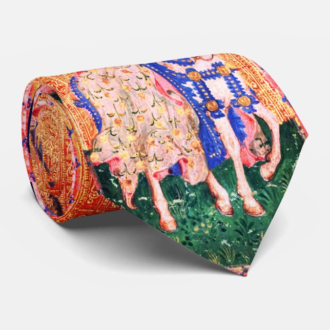 ANTIQUE RENAISSANCE TAROTS  / LADY OF SWORDS TIE (Rolled)