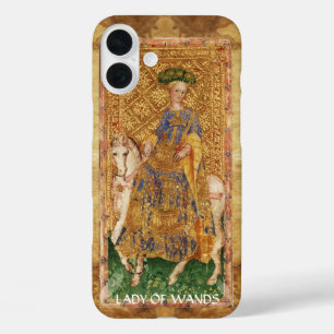 ANTIQUE RENAISSANCE TAROTS / LADY OF WANDS iPhone 16 PLUS CASE