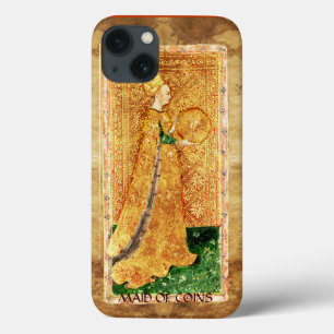 ANTIQUE RENAISSANCE TAROTS / MAID OF COINS iPhone 13 CASE