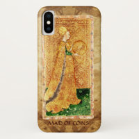 ANTIQUE RENAISSANCE TAROTS  / MAID OF COINS