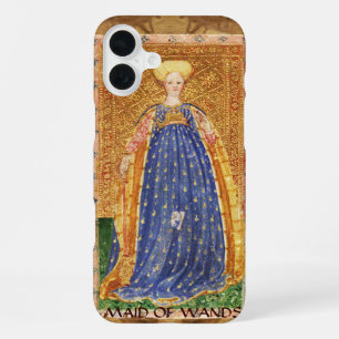 ANTIQUE RENAISSANCE TAROTS / MAID OF WANDS iPhone 16 PLUS CASE
