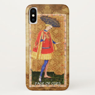 ANTIQUE RENAISSANCE TAROTS  / PAGE OF CUPS iPhone X CASE