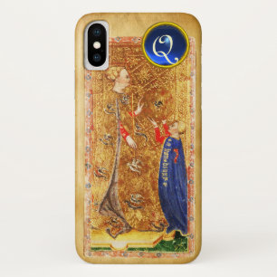 ANTIQUE RENAISSANCE TAROTS,QUEEN OF COINS Monogram Case-Mate iPhone Case