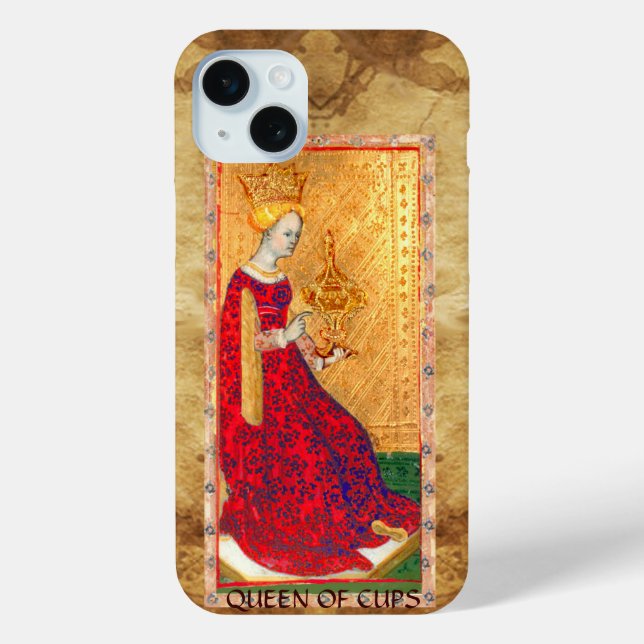 ANTIQUE RENAISSANCE TAROTS  / QUEEN OF CUPS Case-Mate iPhone CASE (Back)