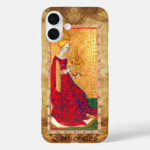 ANTIQUE RENAISSANCE TAROTS  / QUEEN OF CUPS iPhone 16 PLUS CASE