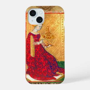 ANTIQUE RENAISSANCE TAROTS  / QUEEN OF CUPS iPhone 15 CASE