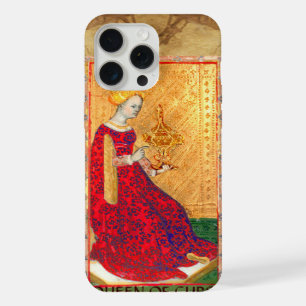 ANTIQUE RENAISSANCE TAROTS  / QUEEN OF CUPS iPhone 15 PRO MAX CASE