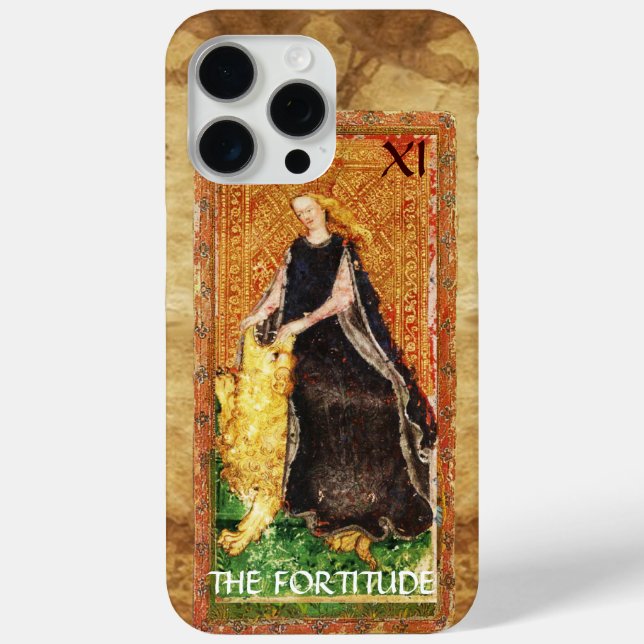 ANTIQUE RENAISSANCE TAROTS THE FORTITUDE- STRENGHT Case-Mate iPhone CASE (Back)