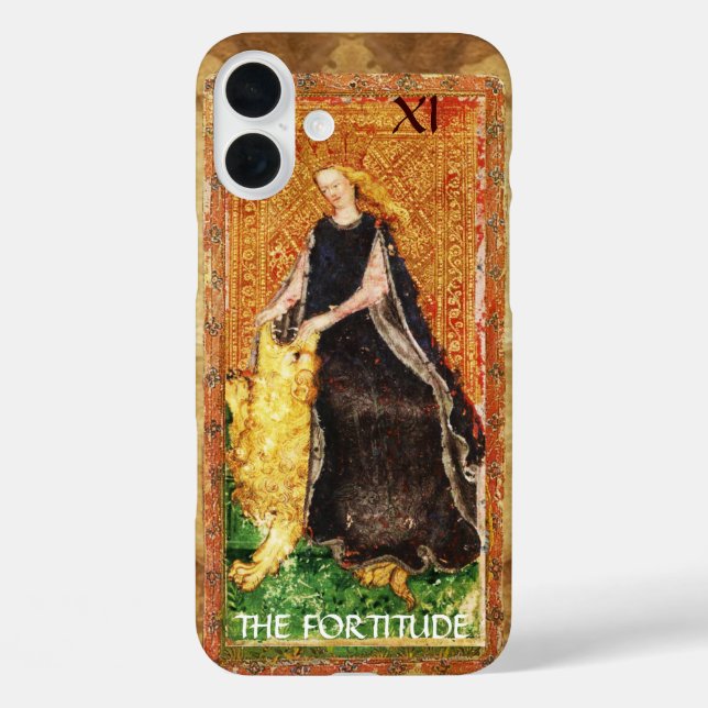 ANTIQUE RENAISSANCE TAROTS THE FORTITUDE- STRENGHT Case-Mate iPhone CASE (Back)