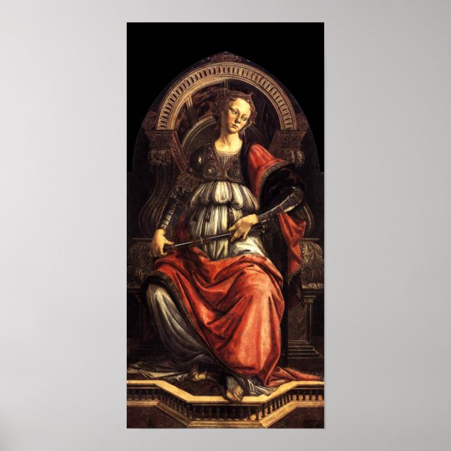ANTIQUE RENAISSANCE TAROTS THE FORTITUDE- STRENGHT POSTER (Front)