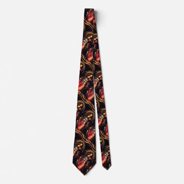 ANTIQUE RENAISSANCE TAROTS THE FORTITUDE- STRENGHT TIE (Front)