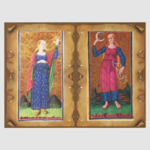 ANTIQUE RENAISSANCE TAROTS /THE STAR AND THE MOON TISSUE PAPER
