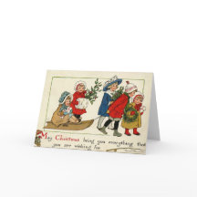 Antique Reproduction Christmas card