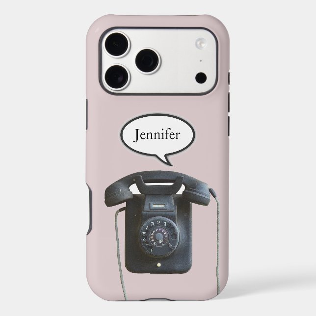 Antique Retro Phone iPhone / iPad case (Verso)