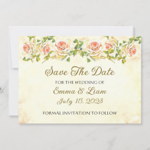 Antique Rose Collection - Save The Date Wedding